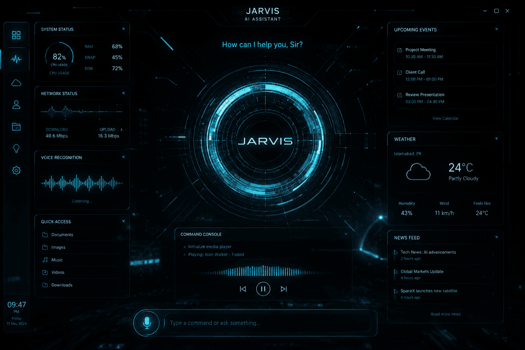JARVIS AI – Intelligent Virtual Assistant